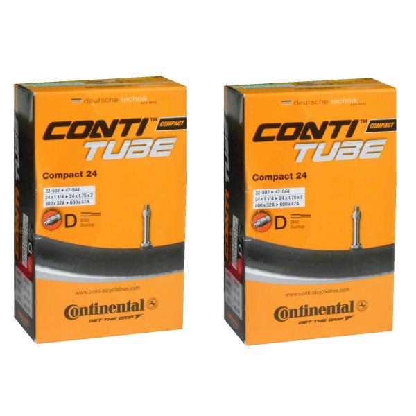 2本セット コンチネンタル Continental Compact24 チューブ 24×1 1/4-...