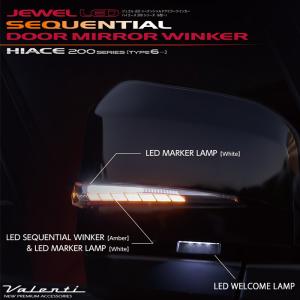 ヴァレンティ（VALENTI） ジュエルLEDシーケンシャルドアミラー