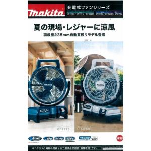 マキタ（makita） 充電式ファン CF203DZ（本体のみ） 青 バッテリー