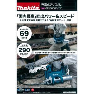 MAKITA マキタ 充電式グリスガン 本体のみ コードレス式 GP180D ブルー MAKITA マキタ 充電式グリスガン 本体のみ コードレス式 GP180D ブルー