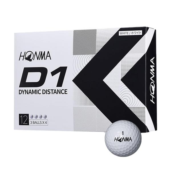 HONMA GOLF(本間ゴルフ)日本正規品 ホンマ D1 ゴルフボール1ダース(12個入) 202...