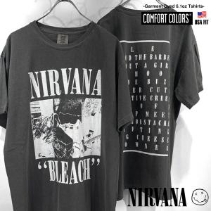 NIRVANA ニルヴァーナ バンド ロック Tシャツ 白 : Tシャツ専門店