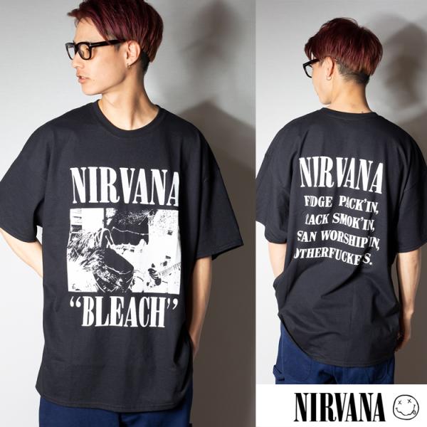 NIRVANA ニルヴァーナ 「BLEACH」 Tシャツ【GILDAN】//　KURT COBAIN...