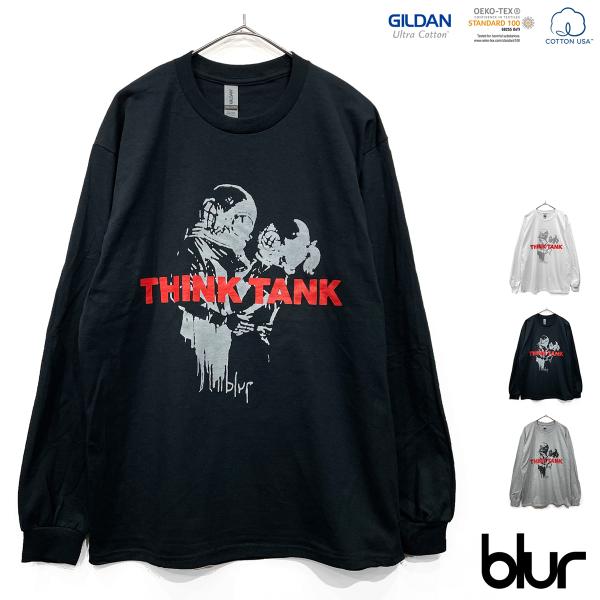 blur「THINK TANK」　BANKSY　ブラー　バンクシー　ロンT　長袖Tシャツ　音楽Tシャ...