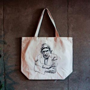 バンクシー BANKSY 花束を投げる男 キャンバス トートバッグ 10L
