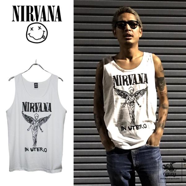 NIRVANA 「ニルヴァーナ」「INUTERO」「インユーテロ」 タンクトップ　　ノースリーブ　バ...