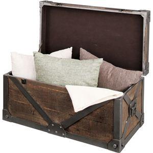 《Traver Furniture》ビンテージ風スタイル トランクL IW-983 《Traver Furniture》ビンテージ風スタイル トランクL IW-983