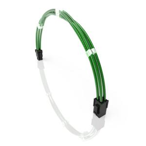 LINKUP 50cm EPS 4ピン CPU ATX マザーボード PSU電力供給編組スリーブ カスタム Mod PC延長コードコム付き┃柔らかい＆