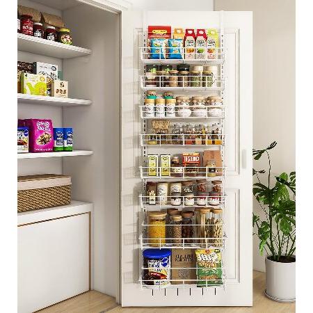 Mefirt Over The Door Pantry Organizer, Wall Mount ...