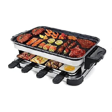 Petfu Raclette Table Grill 1300W Electric Grill In...