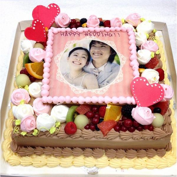 冷凍パーティーケーキ　写真ケーキ　大きいケーキ　バースデーケーキ　お誕生日　パーティー　記念日　サプ...