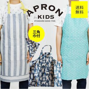 子供 キッズ エプロン 三角巾 セット  おしゃれ お料理 セット  男児 女児 大掃除 調理実習