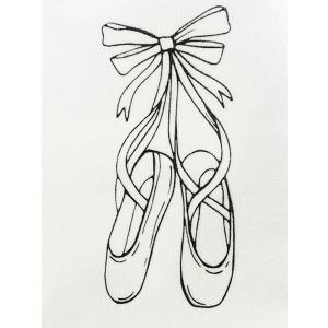 トウシューズプリントのバレエシューズ巾着 バレ...の詳細画像2