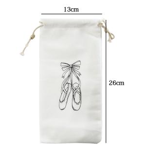 トウシューズプリントのバレエシューズ巾着 バレ...の詳細画像4