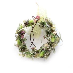 ドライフラワー リース Lサイズ（20cm）インテリア 飾り 花 ギフト プレゼント 贈り物 グリーン