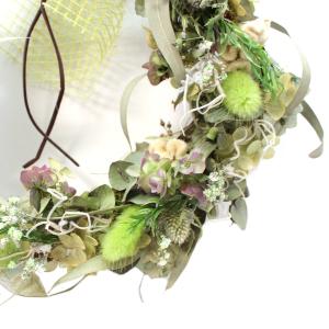 ドライフラワー リース Lサイズ(20cm)イ...の詳細画像3