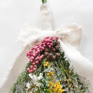 ドライフラワー 春色スワッグ 花束 インテリア...の詳細画像1