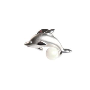 TIFFANY&Co.（ティファニー） 美品 イルカ ブローチ ドルフィン K18YG