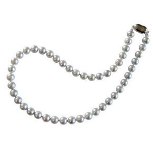 あこや 真珠 本真珠 アコヤ真珠 パール 二連 ネックレス ホワイト 6.0