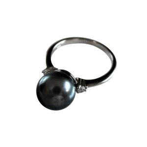 パール リング 7-7.5mm アコヤ真珠 指輪 シルバー925 ジルコニア付 3