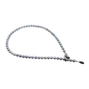 TASAKI（タサキ） グレーパール ネックレス 43cm 真珠 8.0~8.5mm