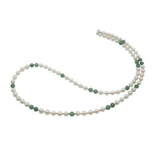 あこや 真珠 本真珠 アコヤ真珠 パール 赤メノウ セミロング