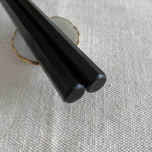 箸 おしゃれ 黒檀八角箸 先八角 天平(全長2...の詳細画像1