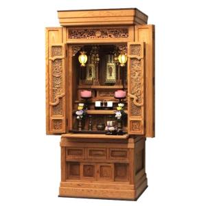 国産仏壇　匠22号　屋久杉　仏具付き　幅74cm高さ171cm　送料無料　設置費用無料