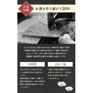 箸 箸セット 塗箸 銀舞桜 黒・紫 2膳 箸置...の詳細画像4