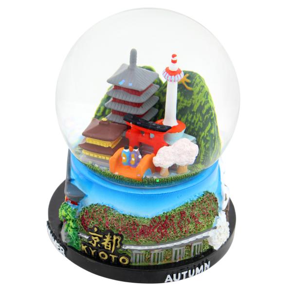 【ご当地スノードーム】2026新作 京都 ミックス お土産 観光 雪 インテリア おしゃれ 置物  ...