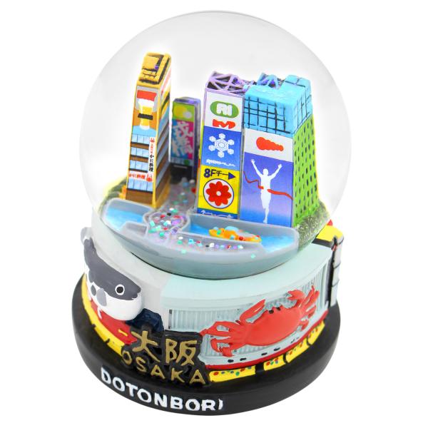 【ご当地スノードーム】2026新作 大阪 道頓堀 お土産 観光 雪 インテリア おしゃれ 置物  飾...