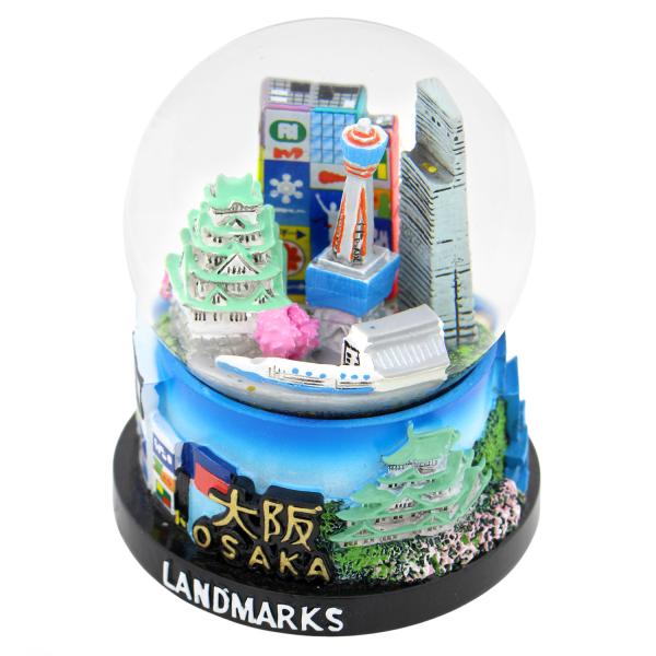 【ご当地スノードーム】2026新作 大阪ミックス お土産 観光 雪 インテリア おしゃれ 置物  飾...