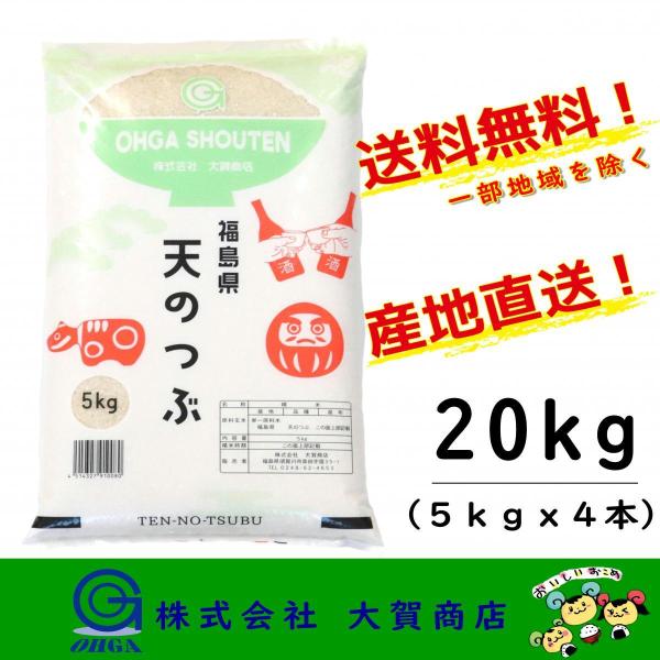 5年産 お米 米 天のつぶ ブランド米 20kg 小分け 白米 安い 美味い 送料無料 福島県中通り...