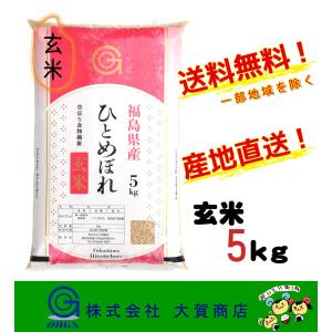 玄米 7年産 お米 米 ひとめぼれ 5kg 小分け 安い 美味い 福島県産 送料無料 福島県中通り産ひとめぼれ5kg玄米