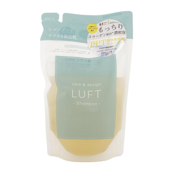 LUFT ルフト ケア＆デザイン シャンプー 心和らぐフローラルの香り 410mL 詰め替え用 ノン...