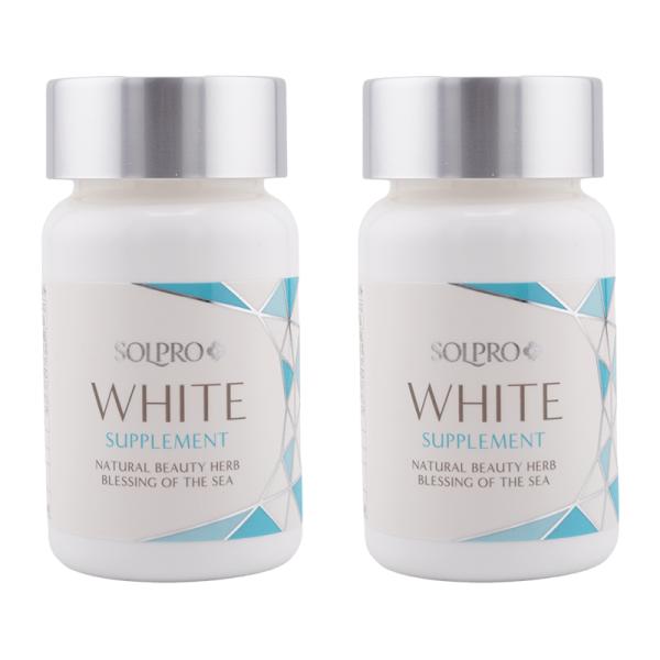 [2個セット]SOLPRO WHITE ソルプロ プリュス ホワイトサプリメント 30粒 [ギフトラ...