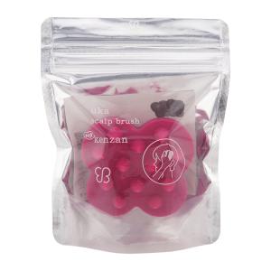 uka ウカ スカルプブラシ kenzan Soft シリコン製頭皮用ブラシ ツボ押し マイルドな刺激 首肩の凝り 頭皮の硬さ[ギフトラッピング対応]