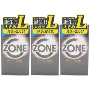 [3個セット]JEX ジェクス ZONE ゾーン Largeサイズ 6個入り コンドーム ゾーン ラージ Lサイズ 大きめ 避妊具 避妊用品 ステルスゼリー