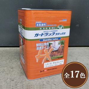 ガードラックラテックス 14kg（約140平米/2回塗り） 送料無料 和信化学/水性塗料/防虫防腐/屋外木部保護塗料