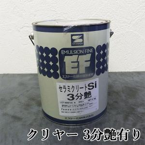 塗料　セラミクリートsiカラークリア3分艶　　 セラミクリートSiカラークリヤー 4kg 3分艶有り エスケー化研 水性塗料