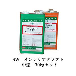 SW インテリアクラフト上塗ハイクリヤー 艶有 30kgセット(A液:15kg B液