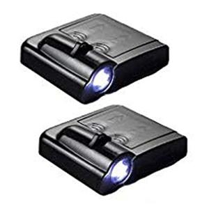 Hxqdt カーテシーランプ XXXX ロゴ投影 ドアウェルカムライトLEDゴーストシャドーライト取り付け簡単 2個セット