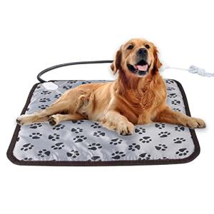 ペット用ホットカーペット 犬用ベッドマット ペット用ヒーター 犬 猫 中小型 小動物対応 暖房器具 3階段温度調節 電気加熱パッド 暖かい 防寒 防水