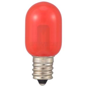 OHM LEDナツメ球装飾用 T20/E12/0.5W/2lm/クリア赤色 LDT1R-H-E12 13C 同梱・代引不可｜ohisama89