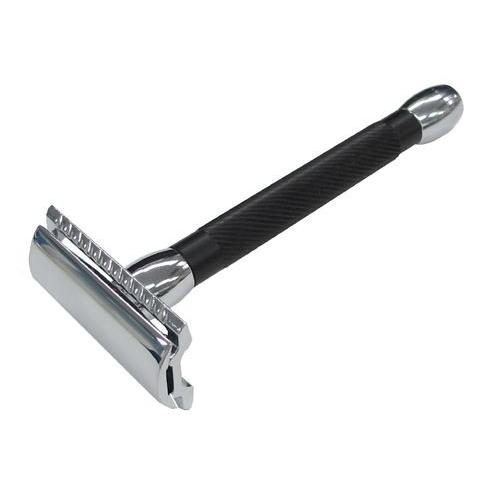 メルクール髭剃り20011 両刃ロングホルダー安全器 ノンスリップハンドル 替刃１枚付　ゾーリンゲン...