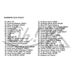 K-POP DVD RAINBOW 2016 ...の詳細画像1