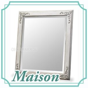 Maison ミラー メゾン ミンディ センダン クラシカル アンティーク ミラー 壁掛け 鏡 白 ホワイト 377728 Maison ミラー メゾン ミンディ センダン クラシカル アンティーク ミラー 壁掛け 鏡 白 ホワイト 377728