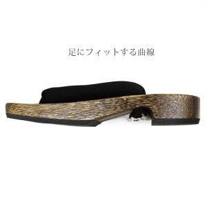 下駄 メンズ 焼下駄 F/Lサイズ 黒 浴衣 ...の詳細画像2