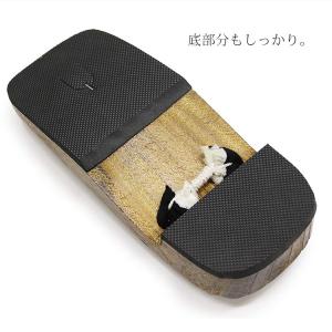 下駄 メンズ 焼下駄 F/Lサイズ 黒 浴衣 ...の詳細画像3