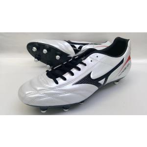 ミズノ（MIZUNO）サッカー スパイク 取替式 モナルシーダ２FS SI P1GC172309 ホワイト×ブラック×レッド 25.5cm 23247